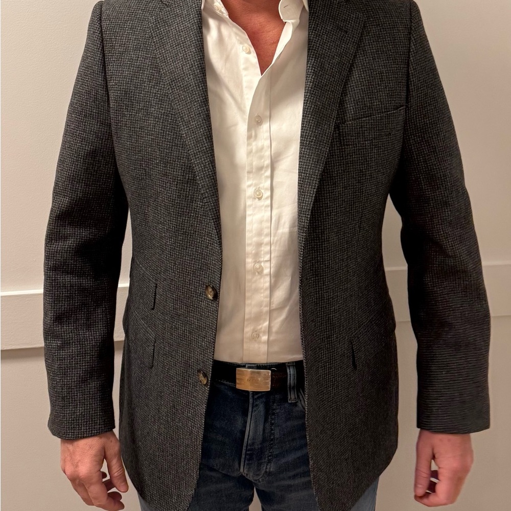 R. Derwin Men's Gray Blazer